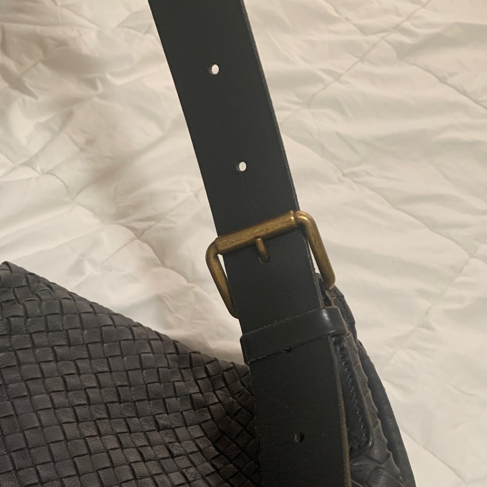 Bottega Veneta Woven Leather Crossbody Bag - Espresso Brown - Picture 7 of 10